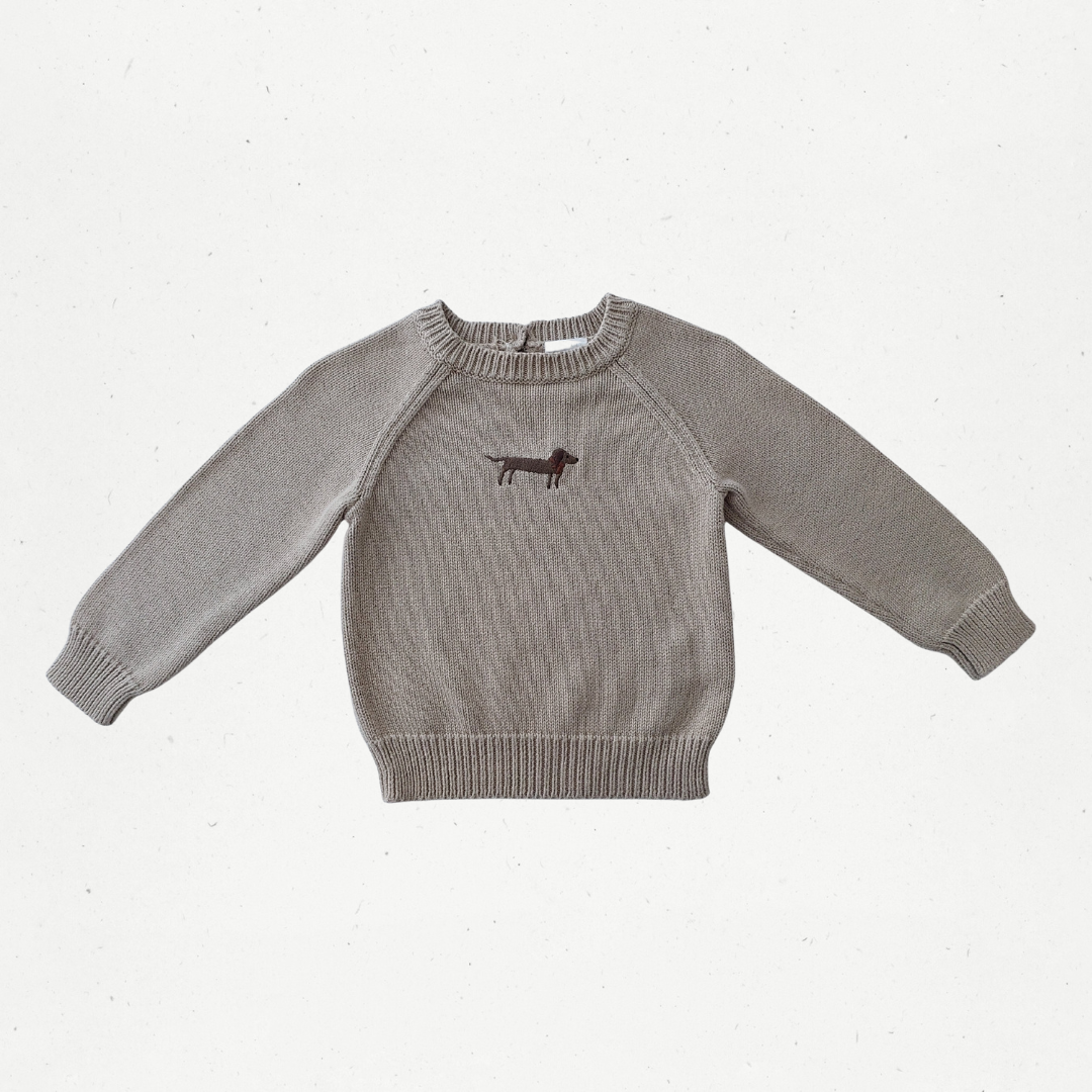 Jamie Kay Vintage Taupe Cosy Basil Sweater