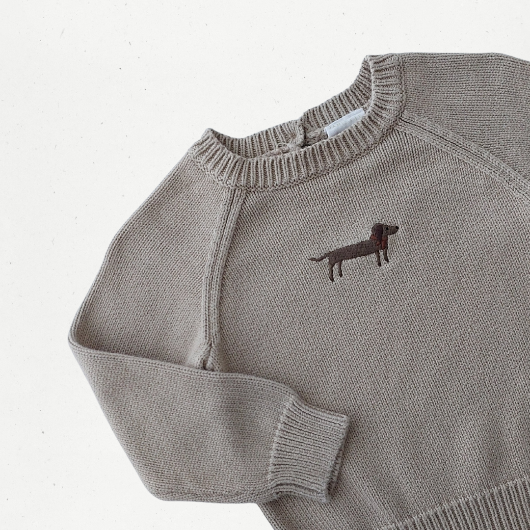 Jamie Kay Vintage Taupe Cosy Basil Sweater