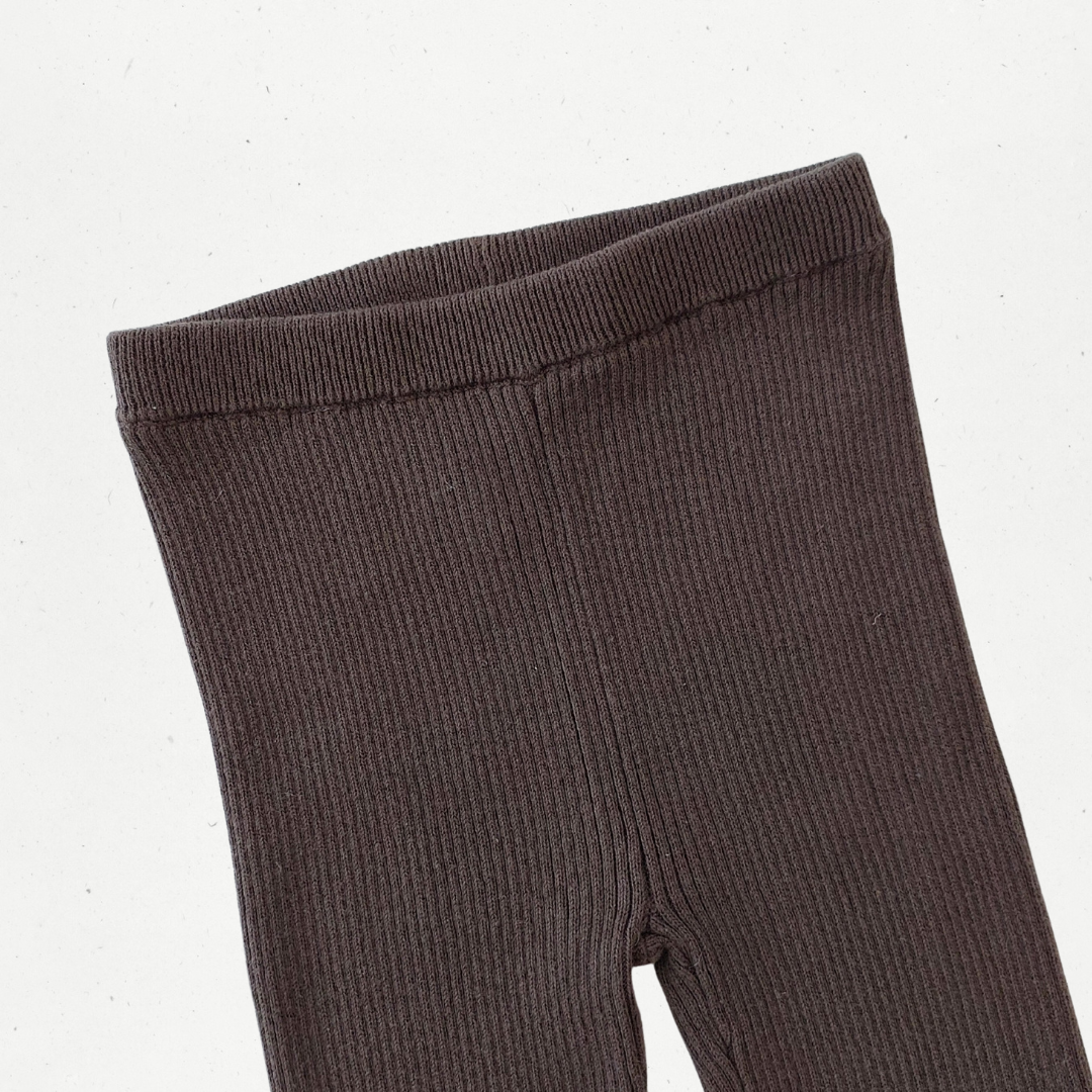 Jamie Kay Dark Coffee Knit Leggings