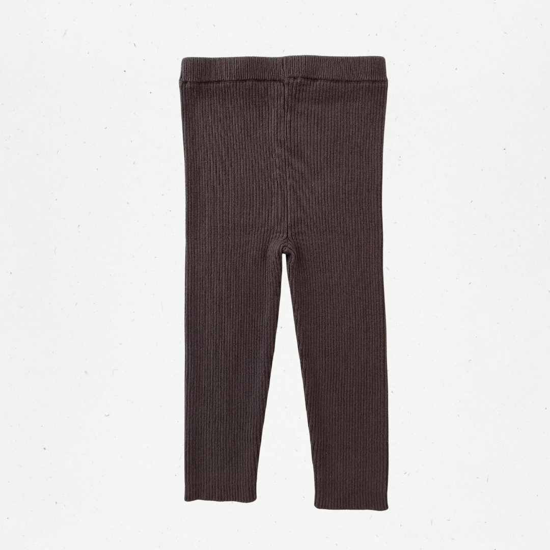 Jamie Kay Dark Coffee Knit Leggings