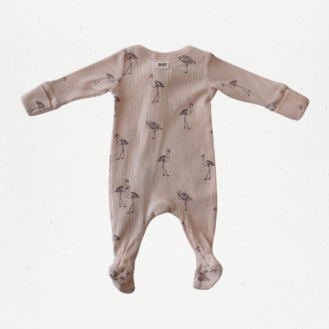 Cotton On Baby Flamingo Zipsuit