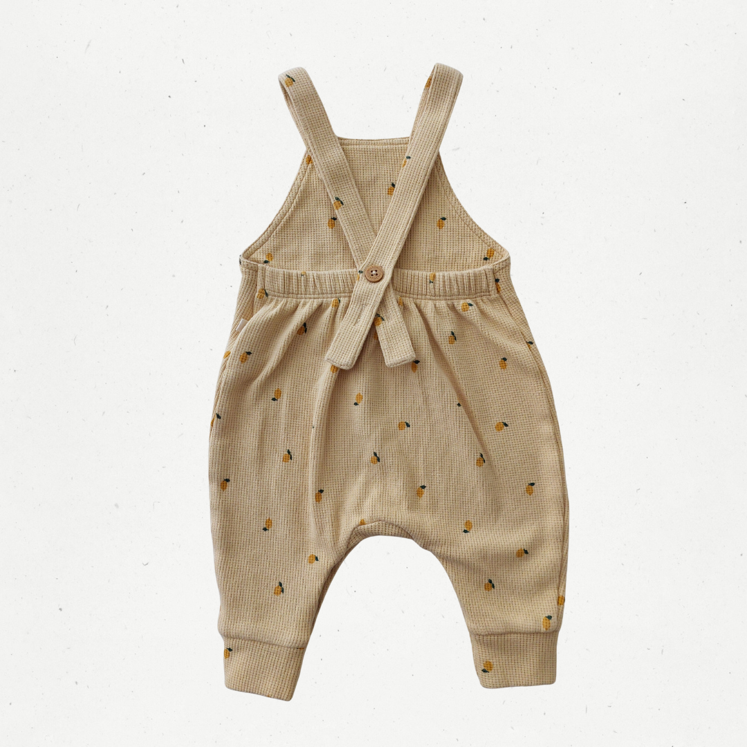 Wilson & Frenchy Lemon Waffle Overalls