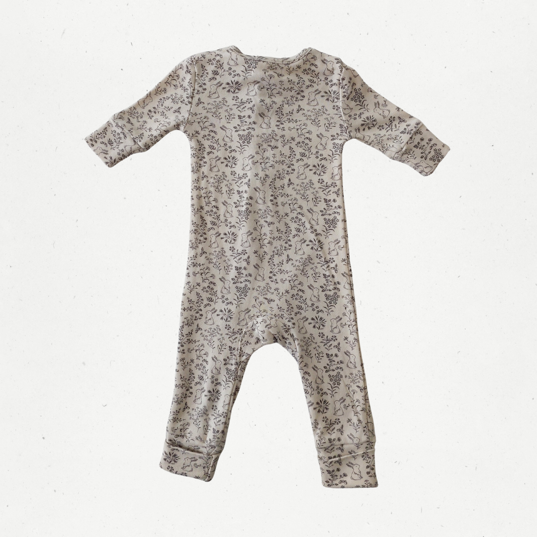 Jamie Kay Garden Bunnies Tofu Zipsuit