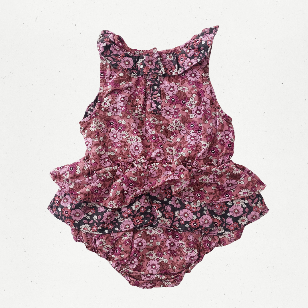 Country Road Floral Romper