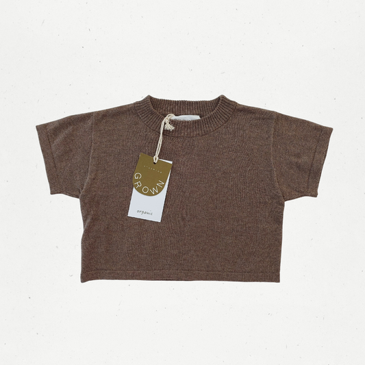 Grown Organic Cotton Knit T-Shirt