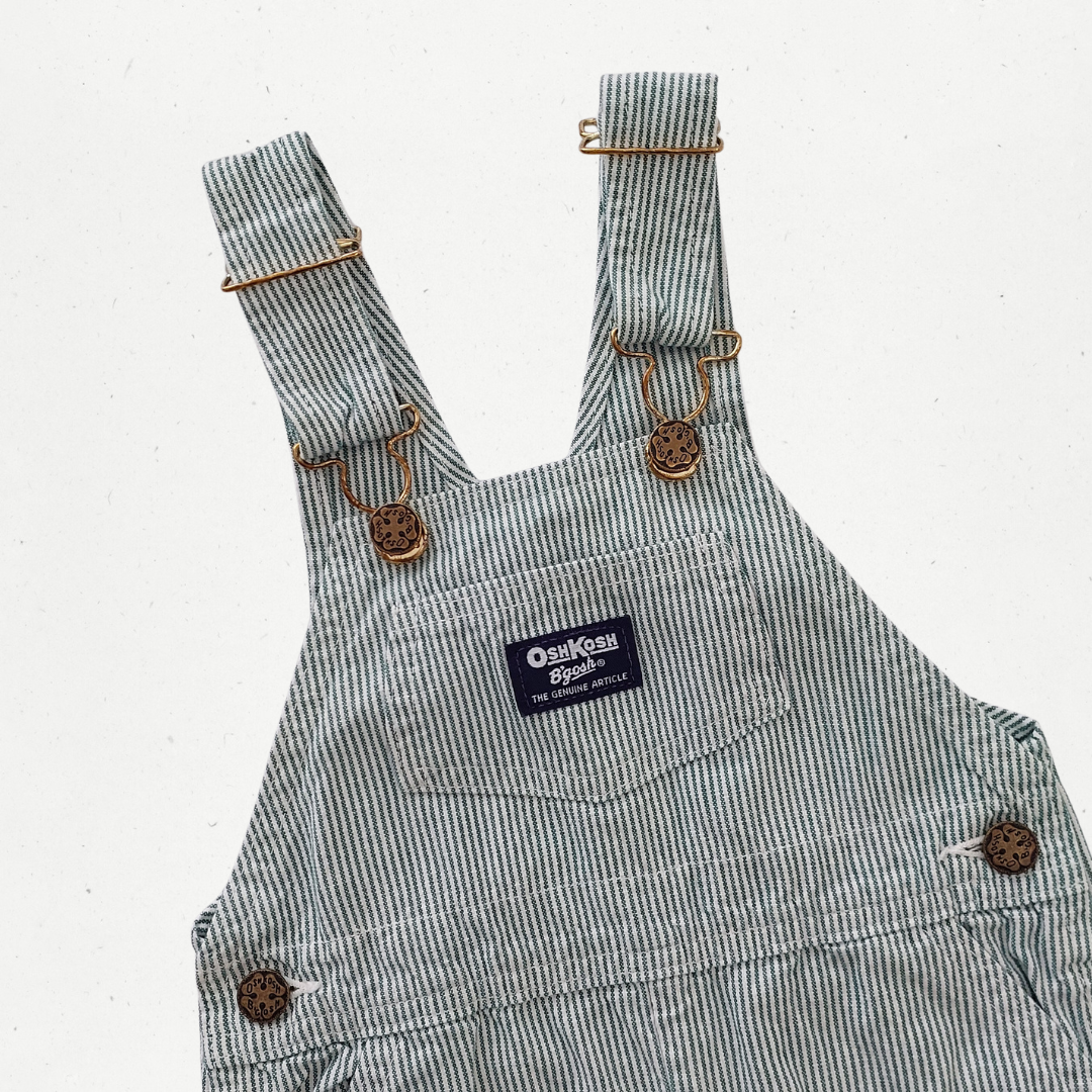 Vintage Oshkosh Stripe Overalls (Made in USA)