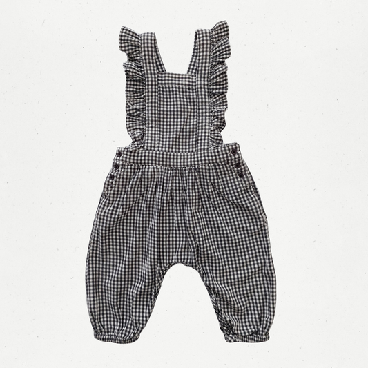Country Road Gingham Overalls