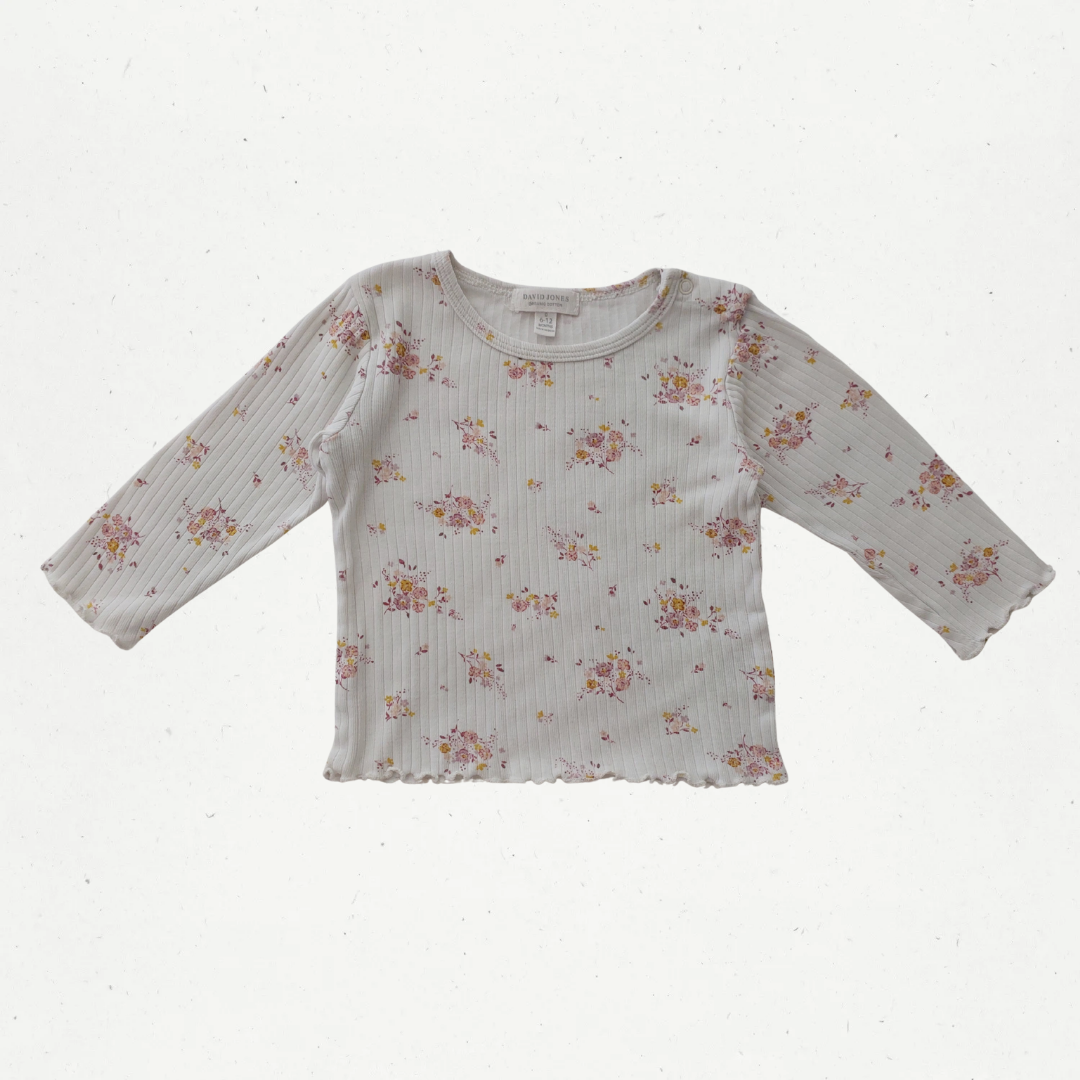 David Jones Floral Long Sleeve Top