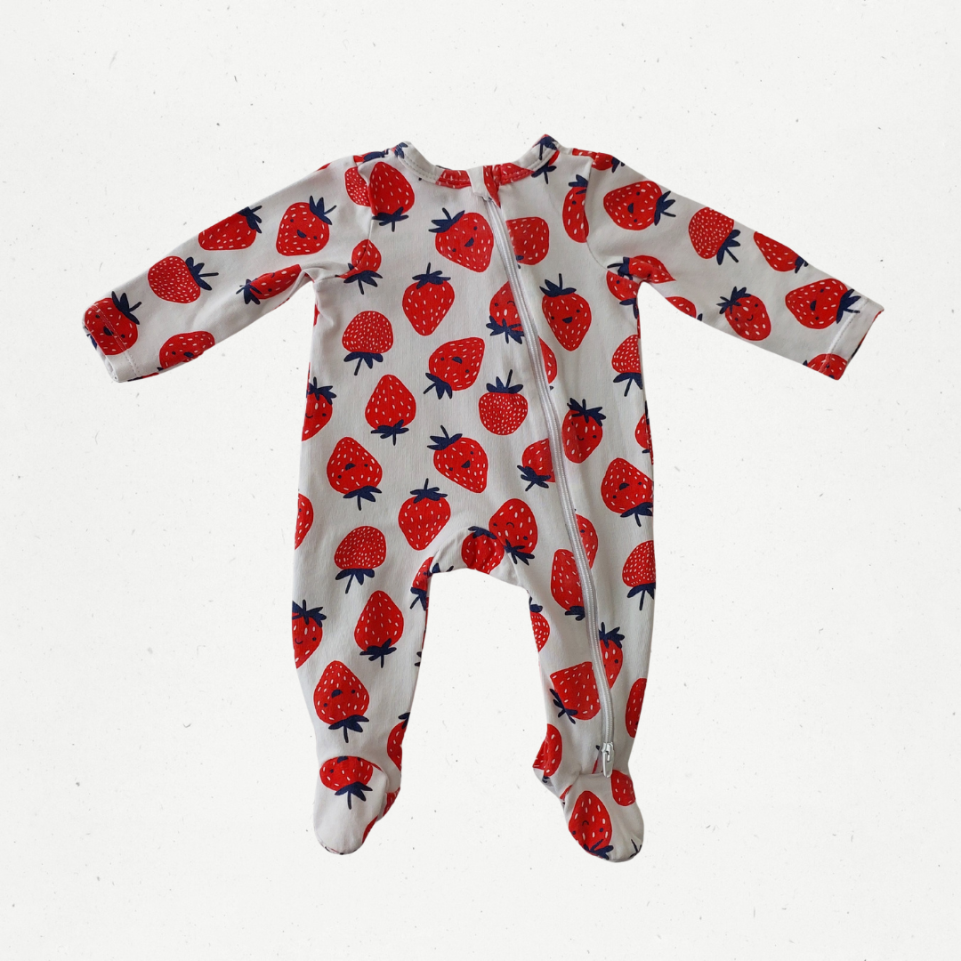 Teeny Weeny Strawberry Growsuit
