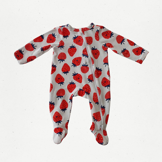 Teeny Weeny Strawberry Growsuit
