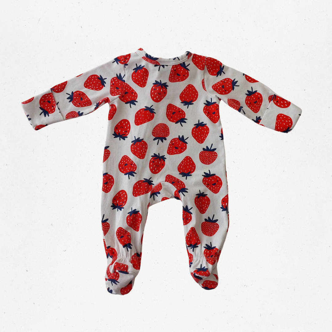 Teeny Weeny Strawberry Growsuit