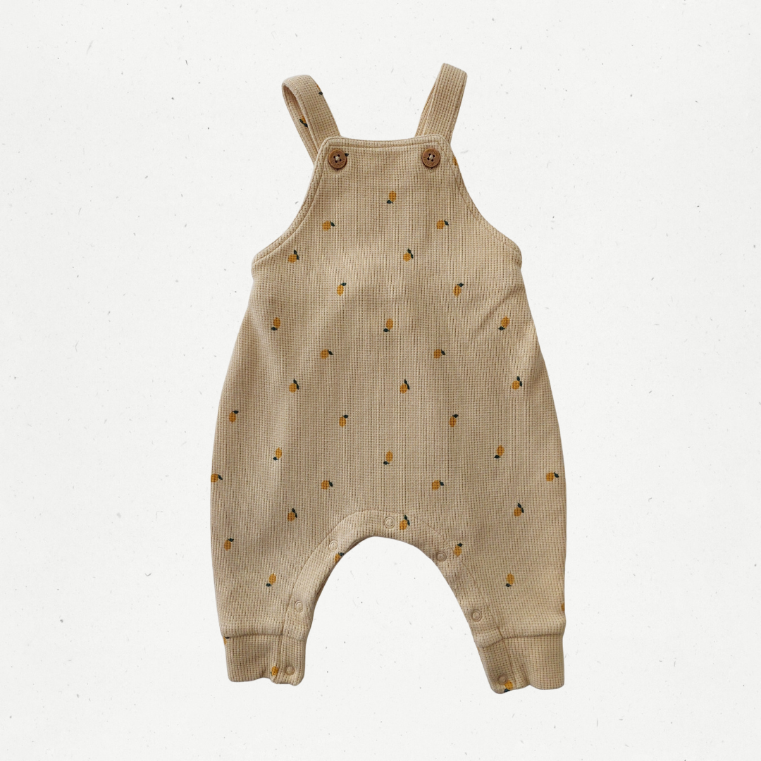 Wilson & Frenchy Lemon Waffle Overalls