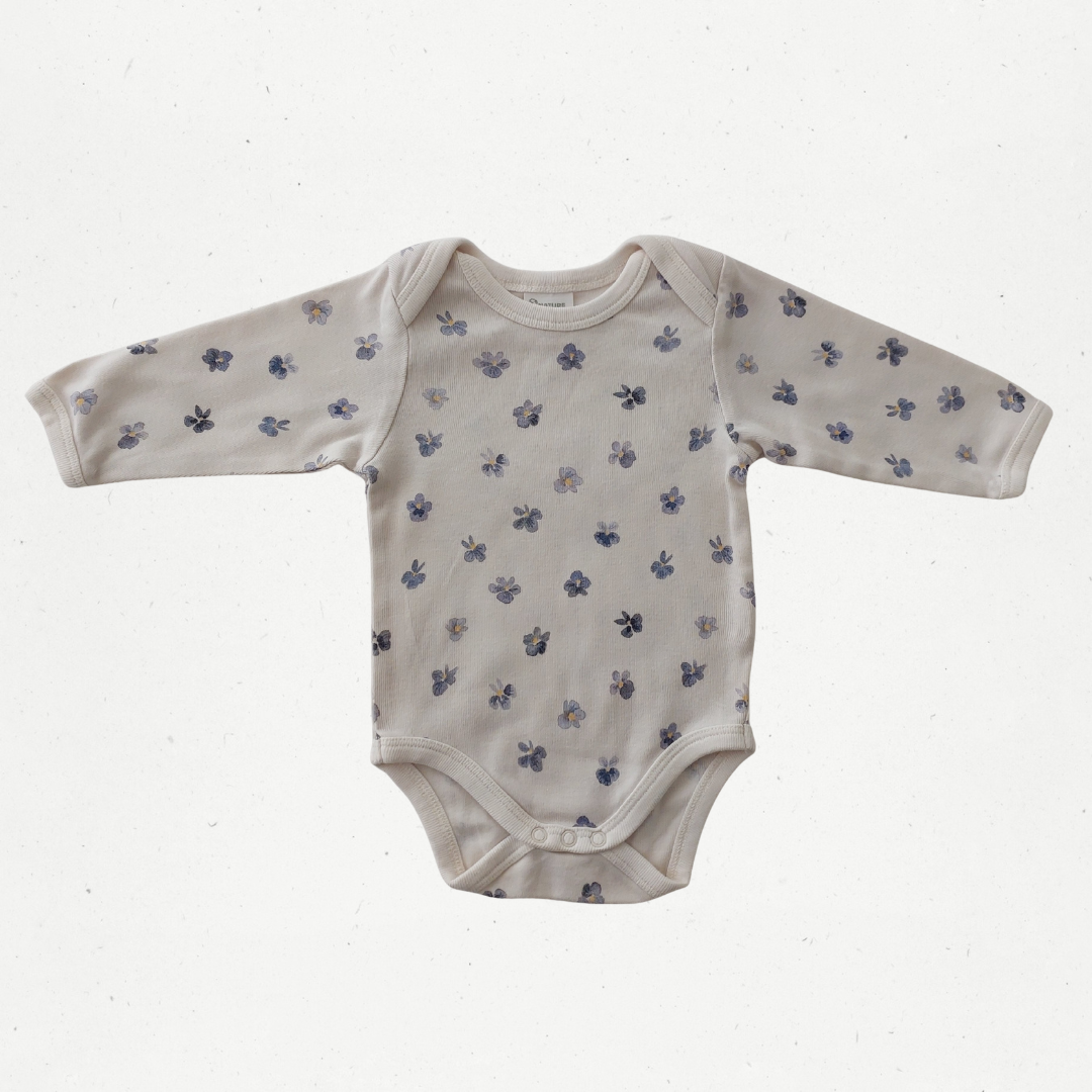 Nature Baby Pressed Pansy Bodysuit