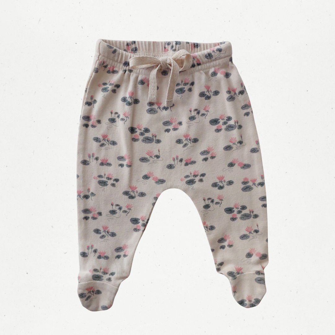 Nature Baby Waterlillies Footed Pants
