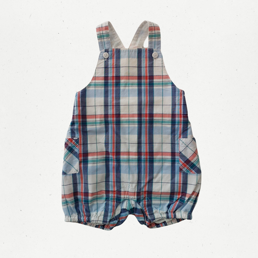 Janie and Jack Gingham Overalls
