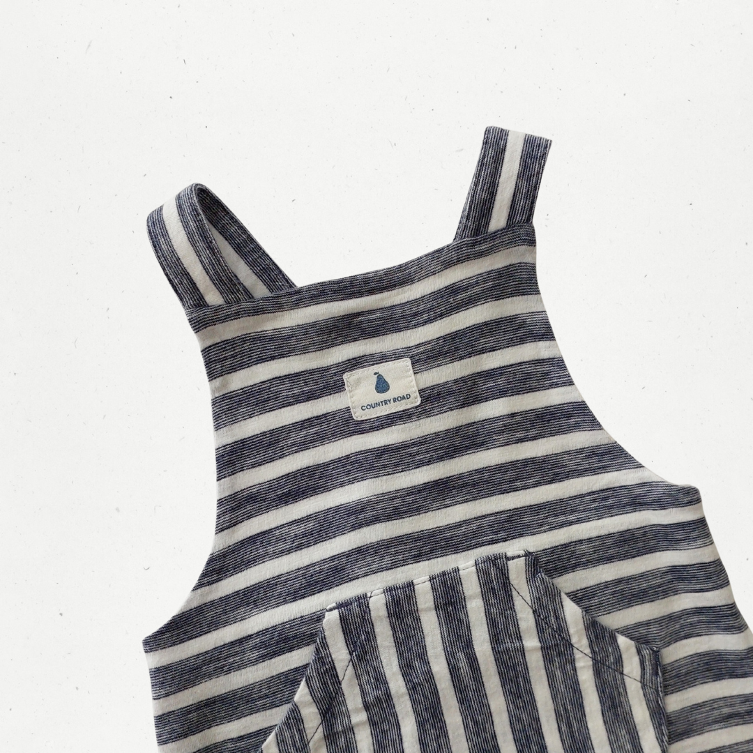 Country Road Stripe Overalls