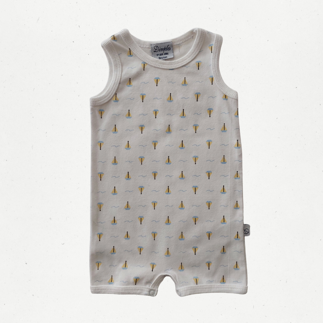 Dimples Cotton Growsuit