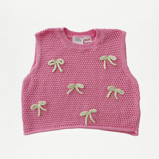 Zara Bow Knit Top
