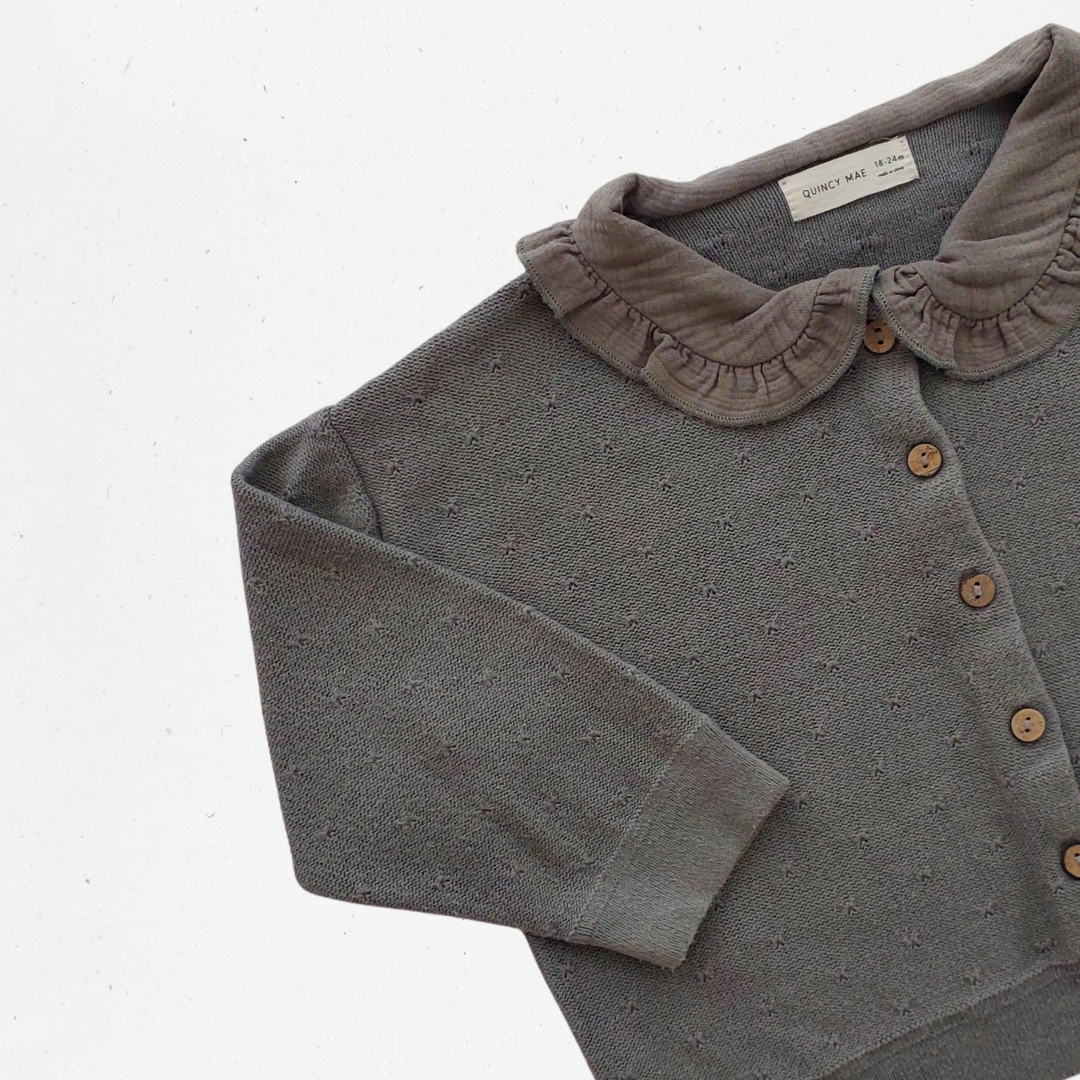 Quincy Mae Pointelle Cardigan