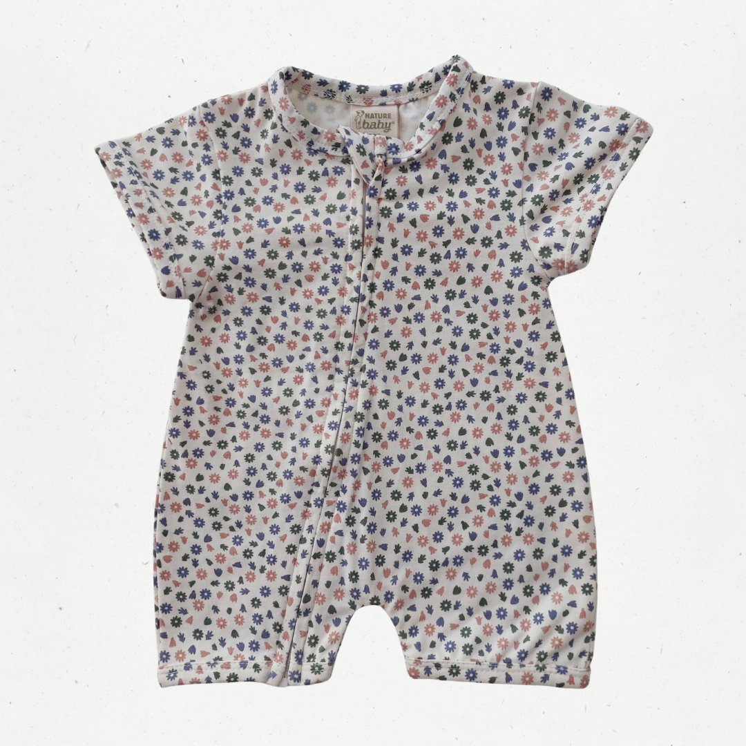 Nature Baby Short Sleeve Zipsuit