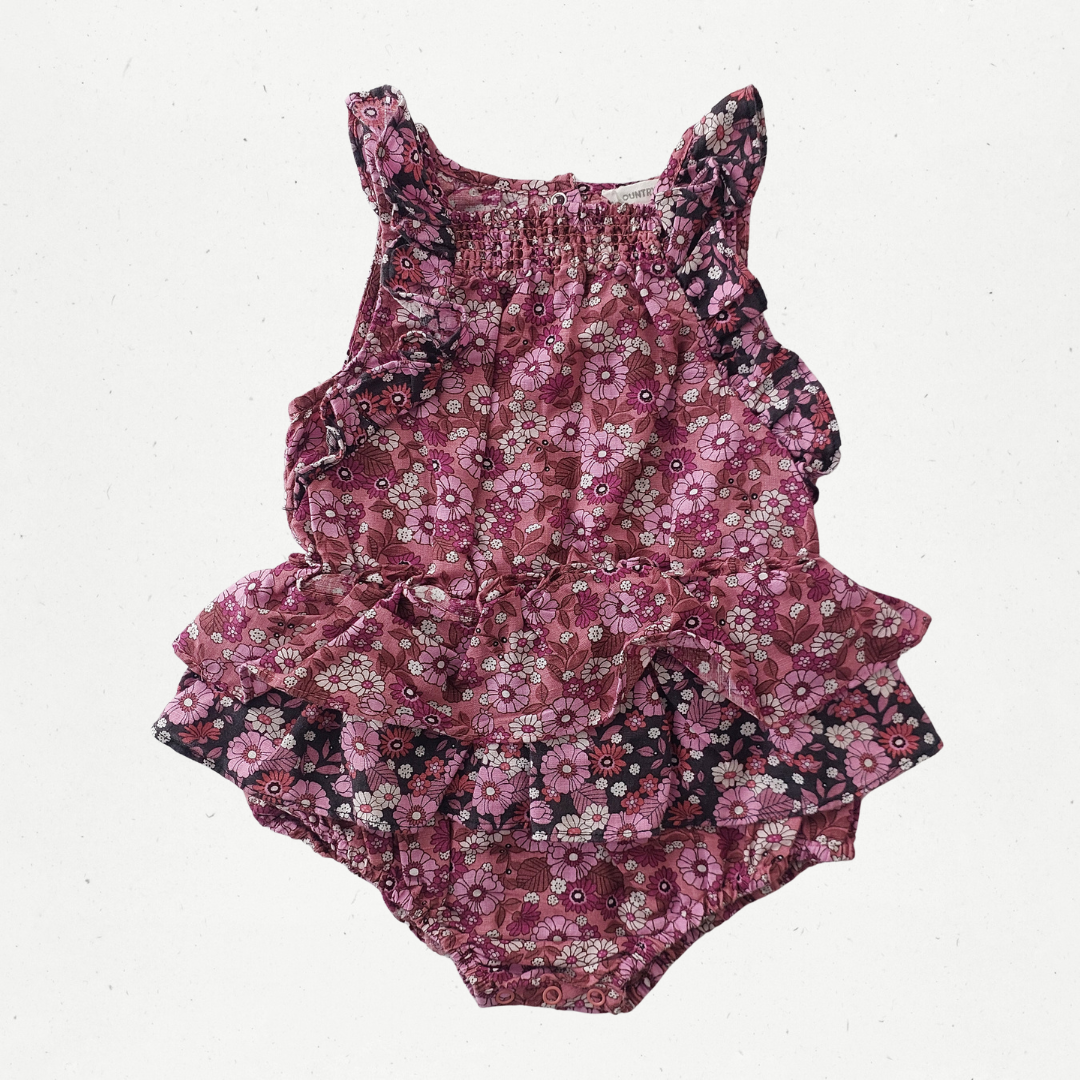 Country Road Floral Romper