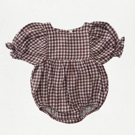 Quincy Mae Gingham Romper