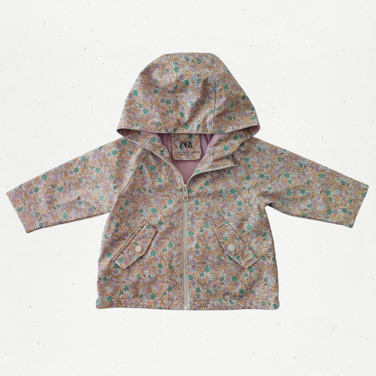 Zara Floral Raincoat