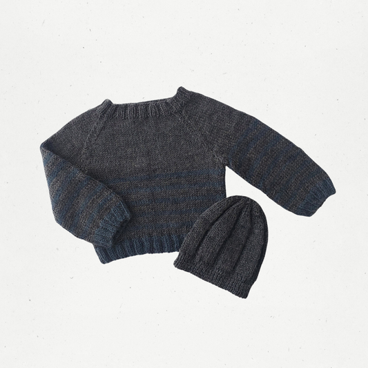 Handmade Merino Beanie and Sweater Set