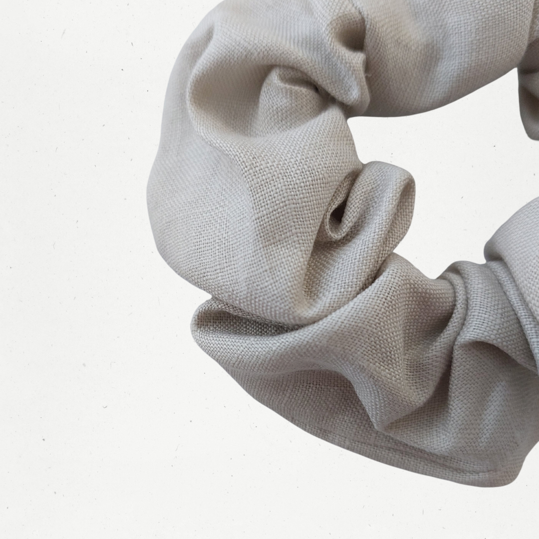 Mum & Mini Linen Scrunchie Set