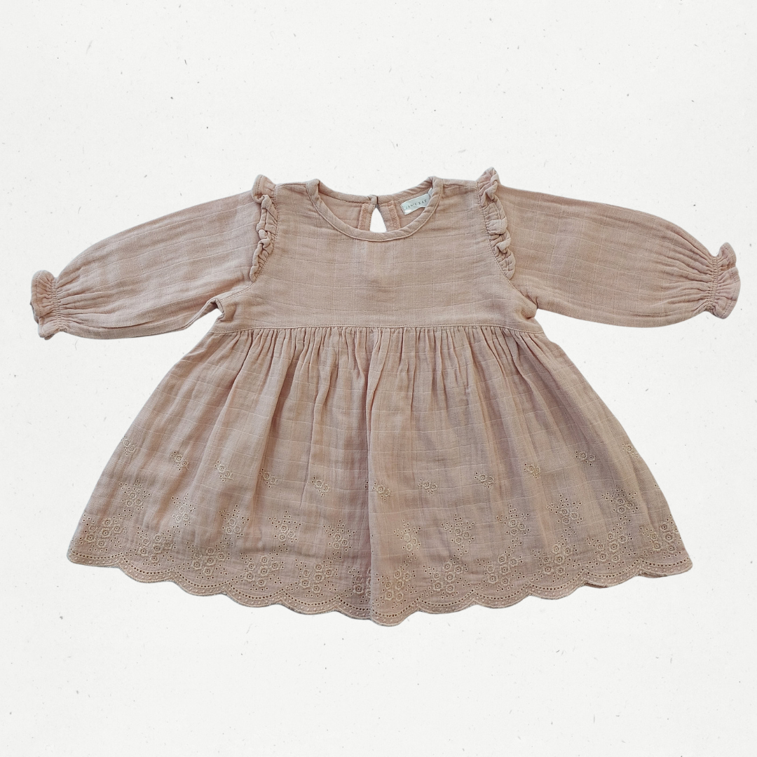 Jamie Kay Muslin Broderie Trim Dress