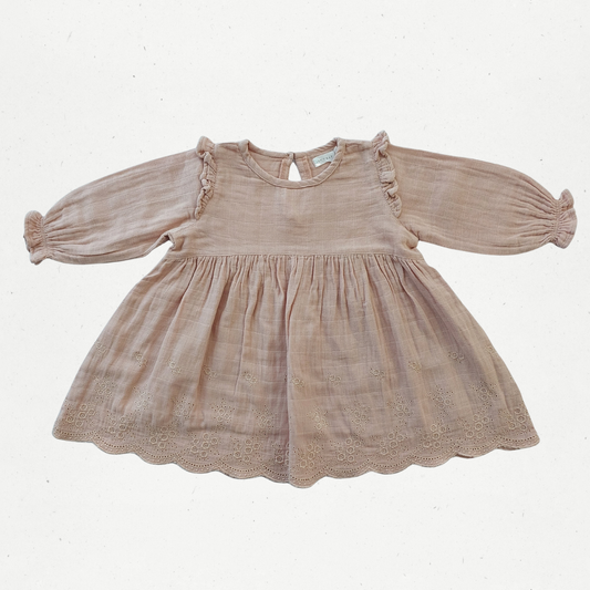 Jamie Kay Muslin Broderie Trim Dress