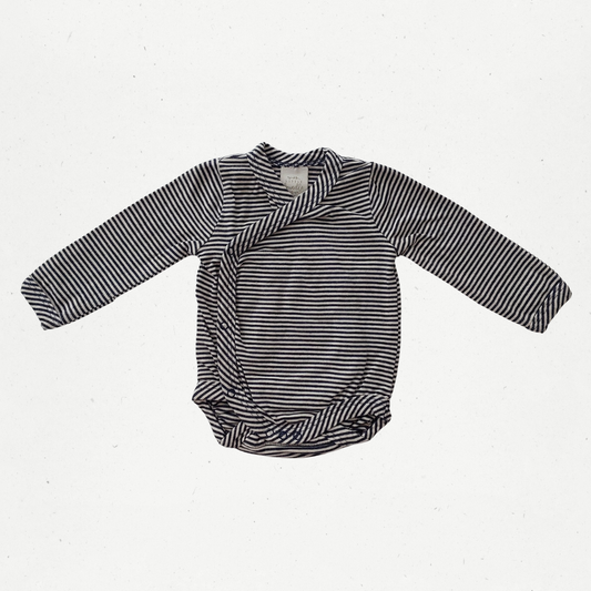 Little Bundle Stripe Kimono Bodysuit