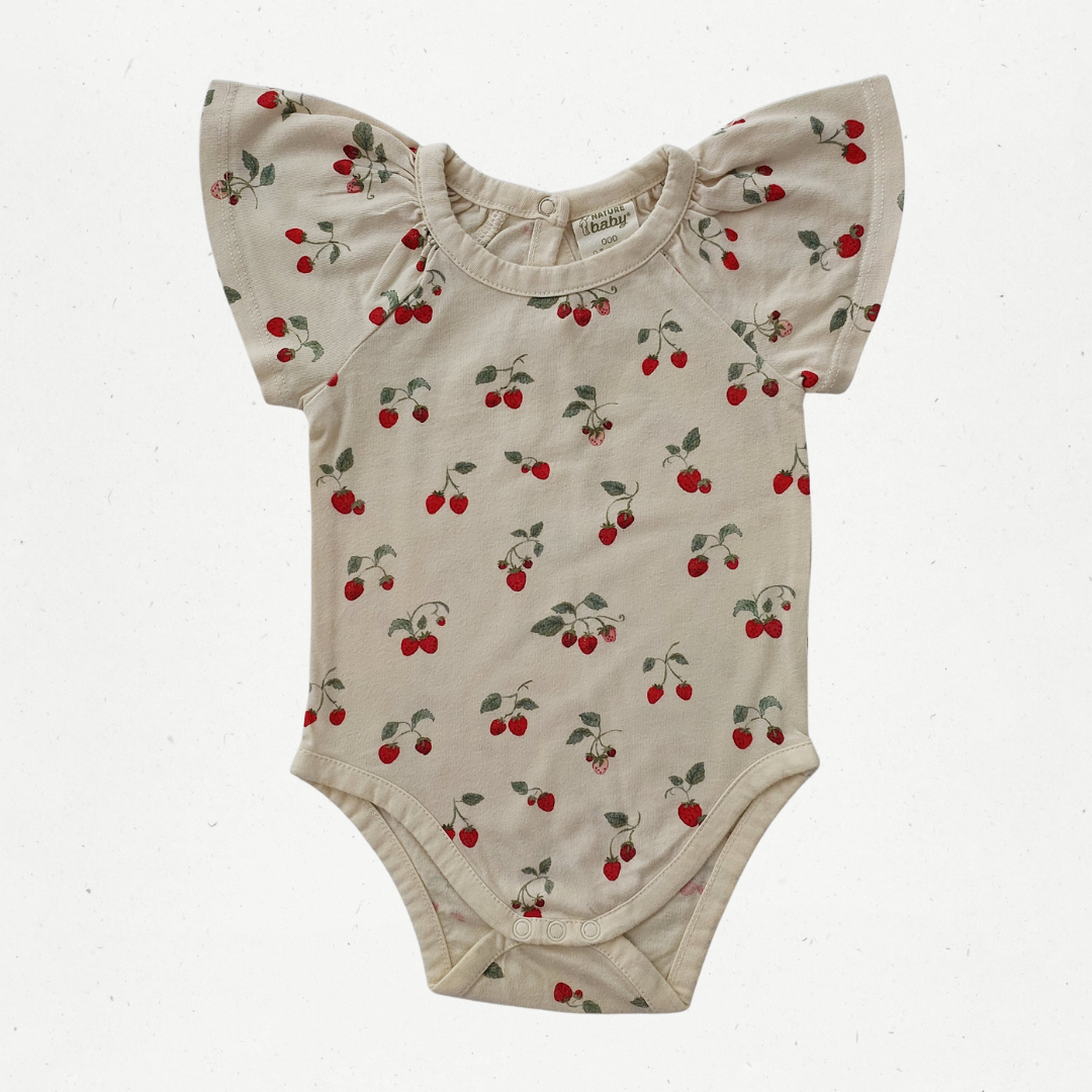Nature Baby Strawberry Bodysuit