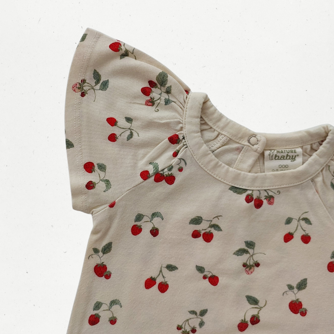 Nature Baby Strawberry Bodysuit