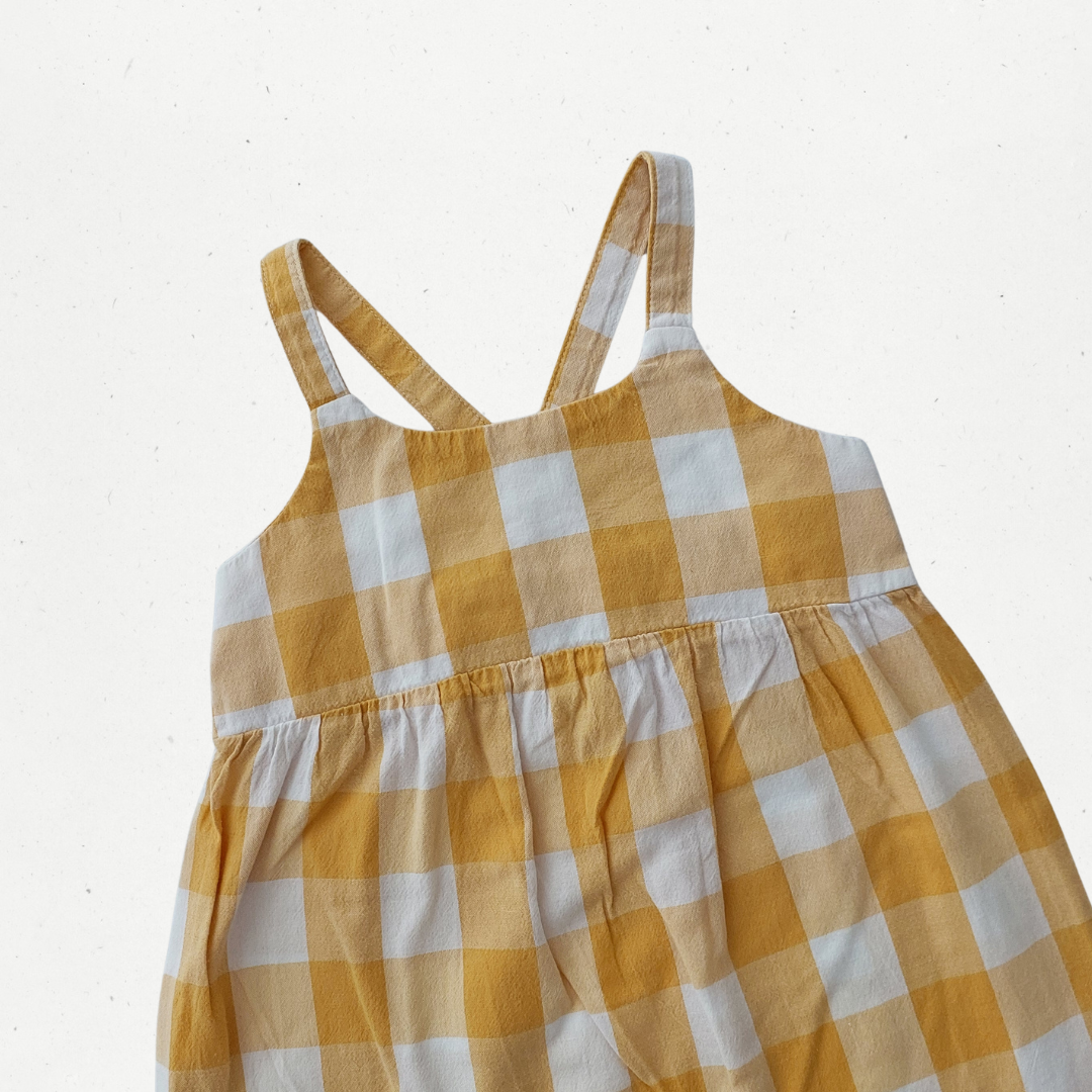 Nature Baby Gingham Playsuit