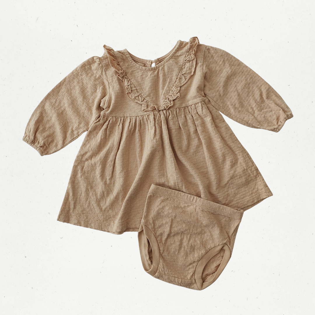 Quincy Mae Dress & Bloomers Set
