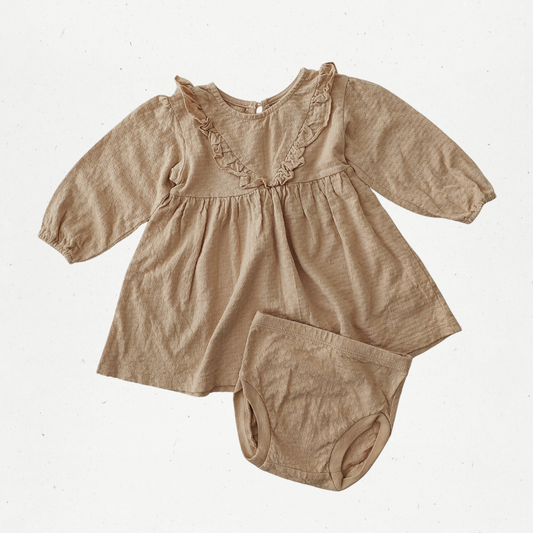 Quincy Mae Dress & Bloomers Set