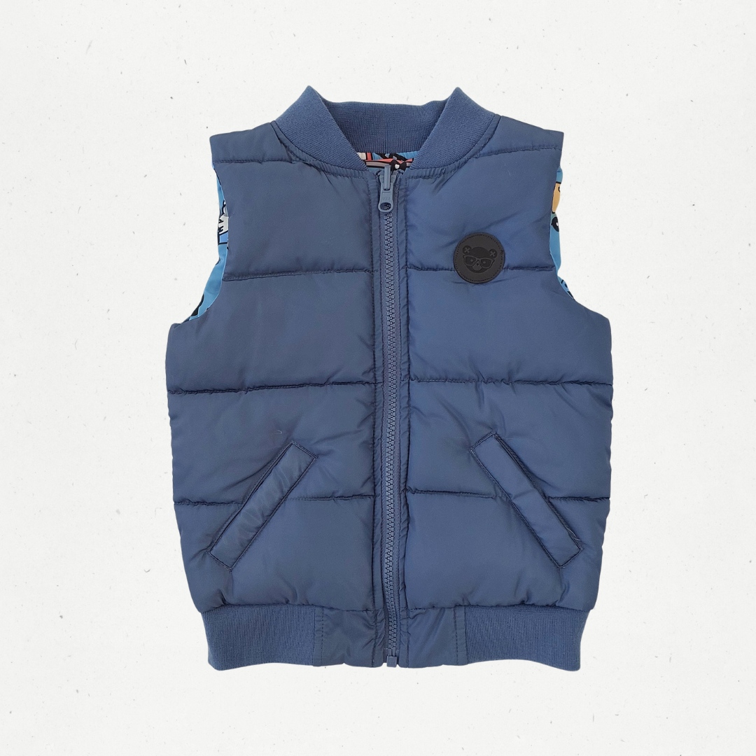 Crywolf Reversible Puffer Vest