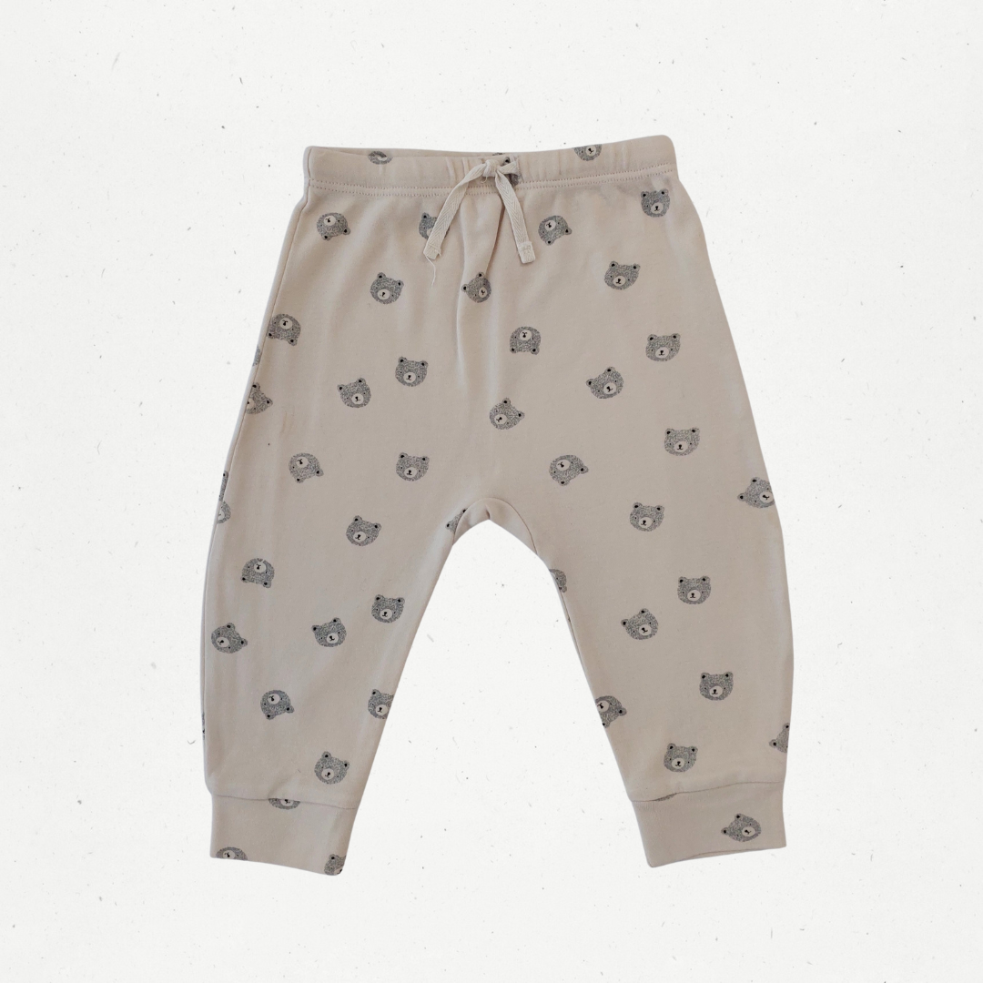 Quincy Mae Bear Drawstring Pants