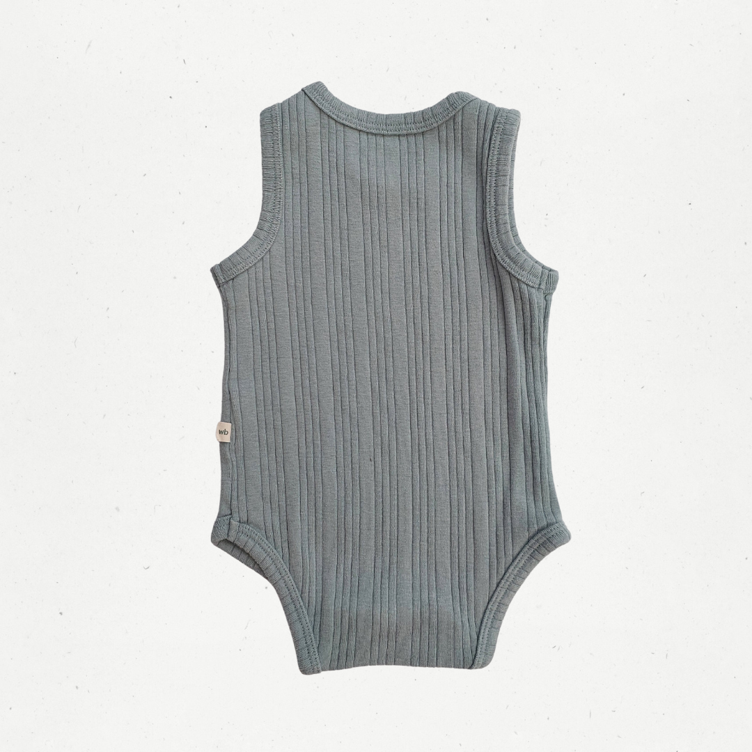 Woolbabe Cotton & Merino Singlet Bodysuit