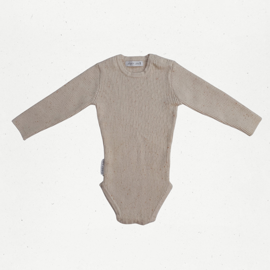 Ziggy Lou Biscotti Fleck Bodysuit