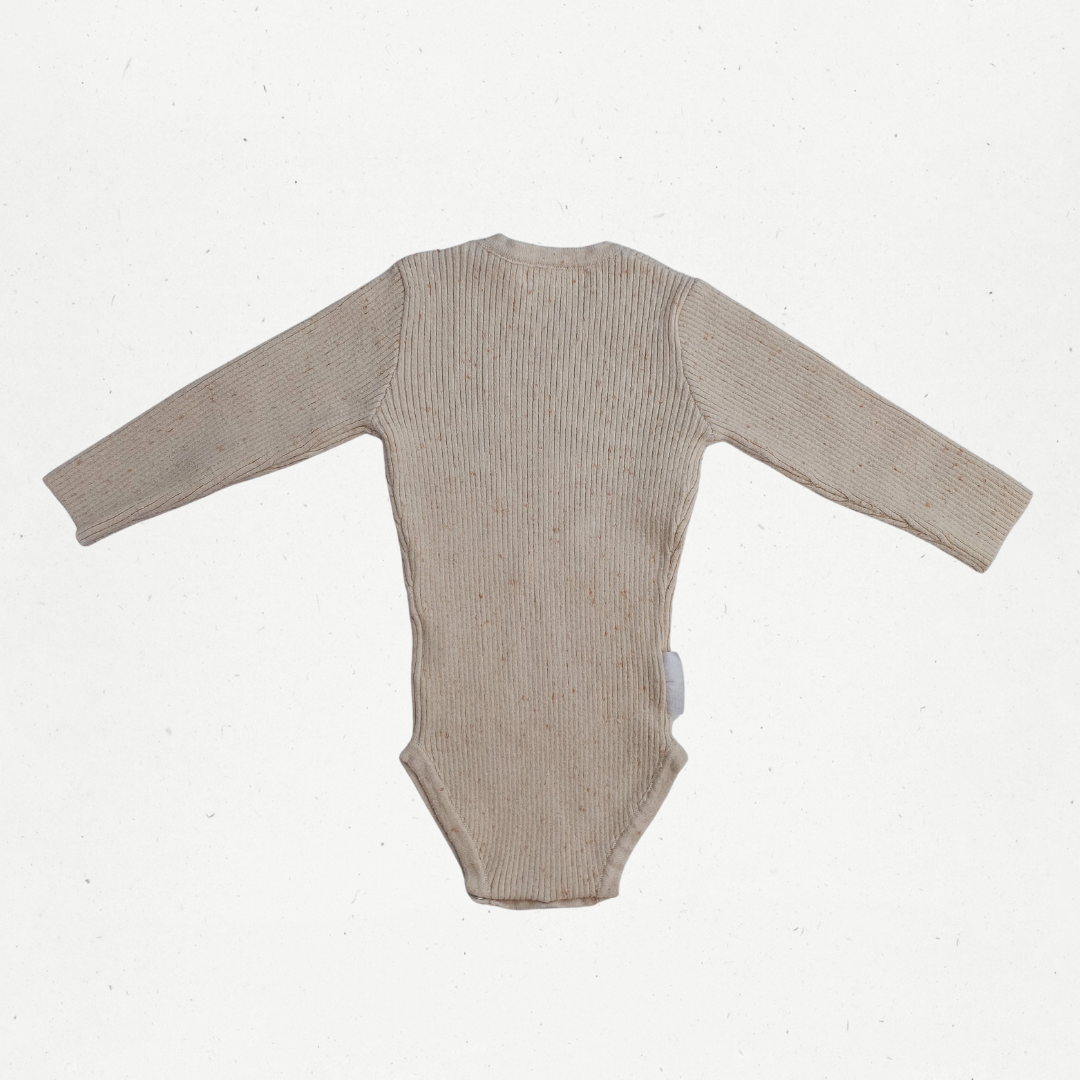 Ziggy Lou Biscotti Fleck Bodysuit