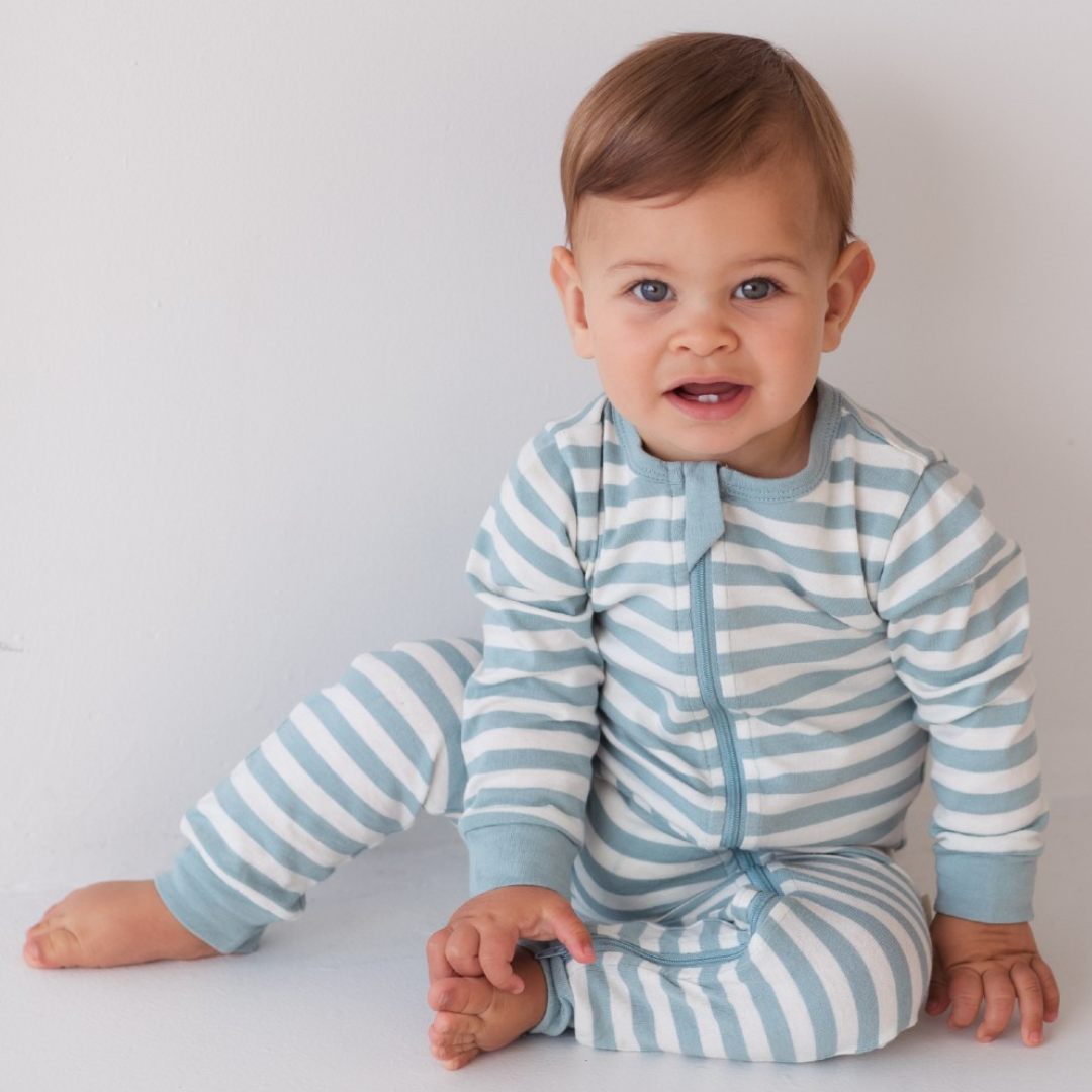 Woolbabe Tide Cotton / Merino Sleepsuit