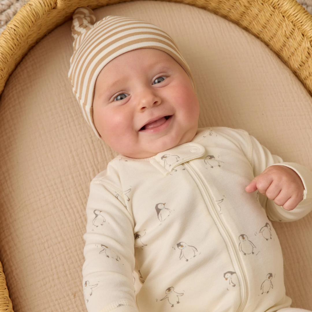 Quincy Mae Penguin Growsuit