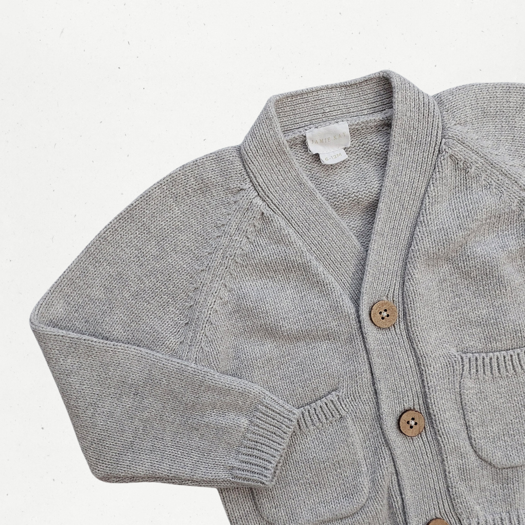 Jamie Kay Light Grey Marle Cardigan