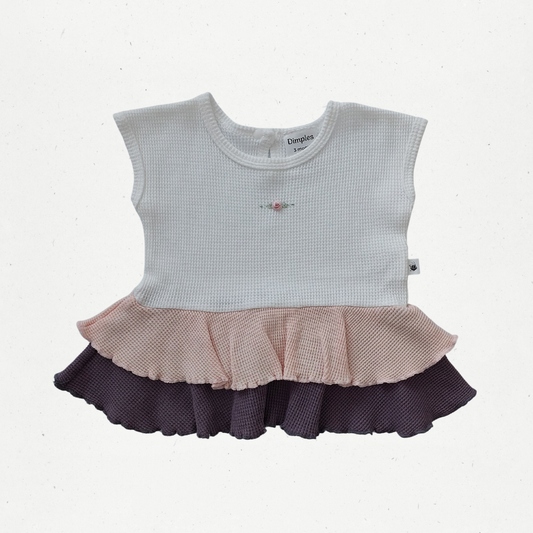 Dimples Organic Cotton Waffle Dress