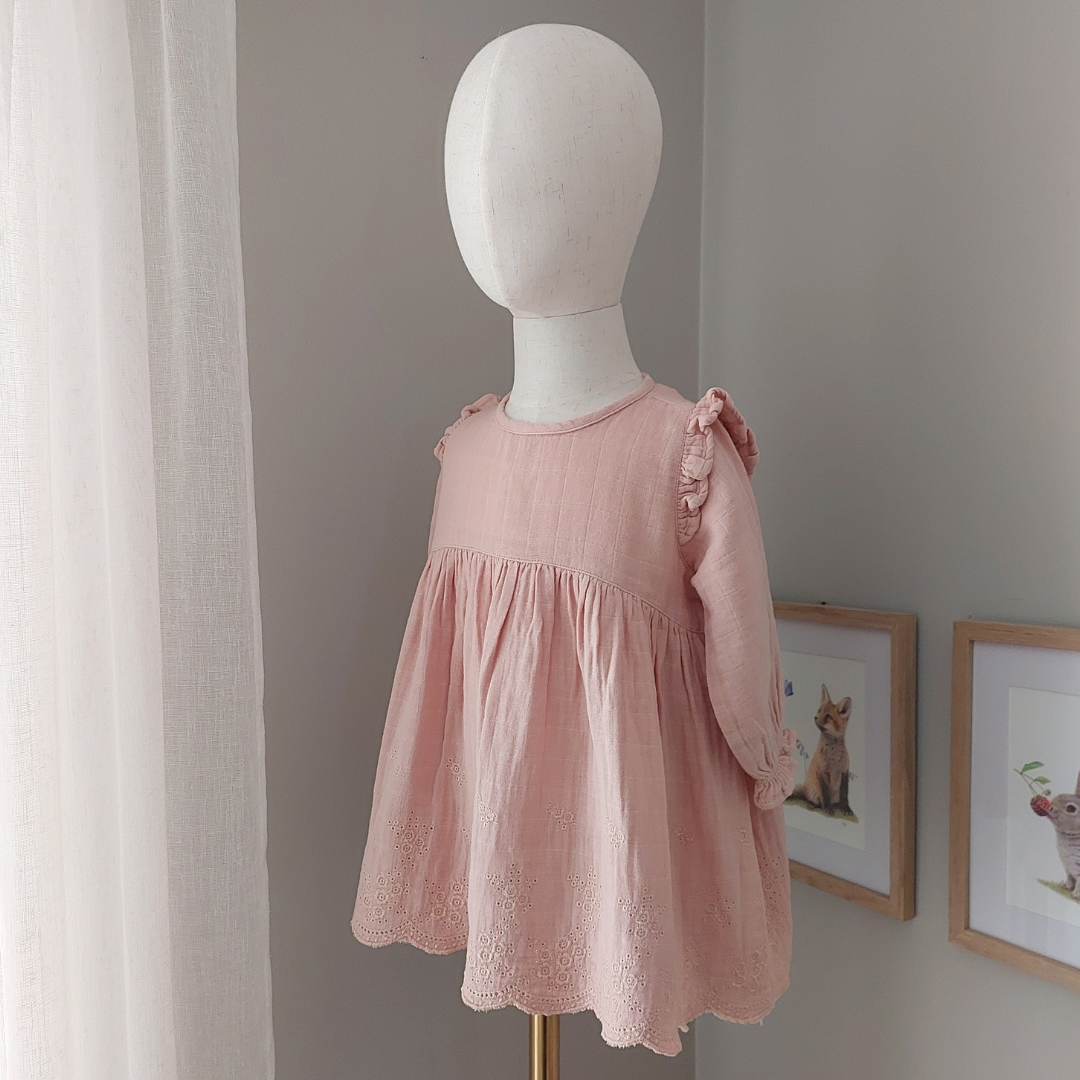 Jamie Kay Muslin Broderie Trim Dress